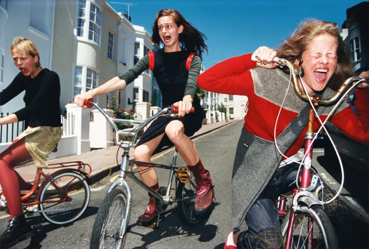  Girls on Bikes, 1997 © Elaine Constantine