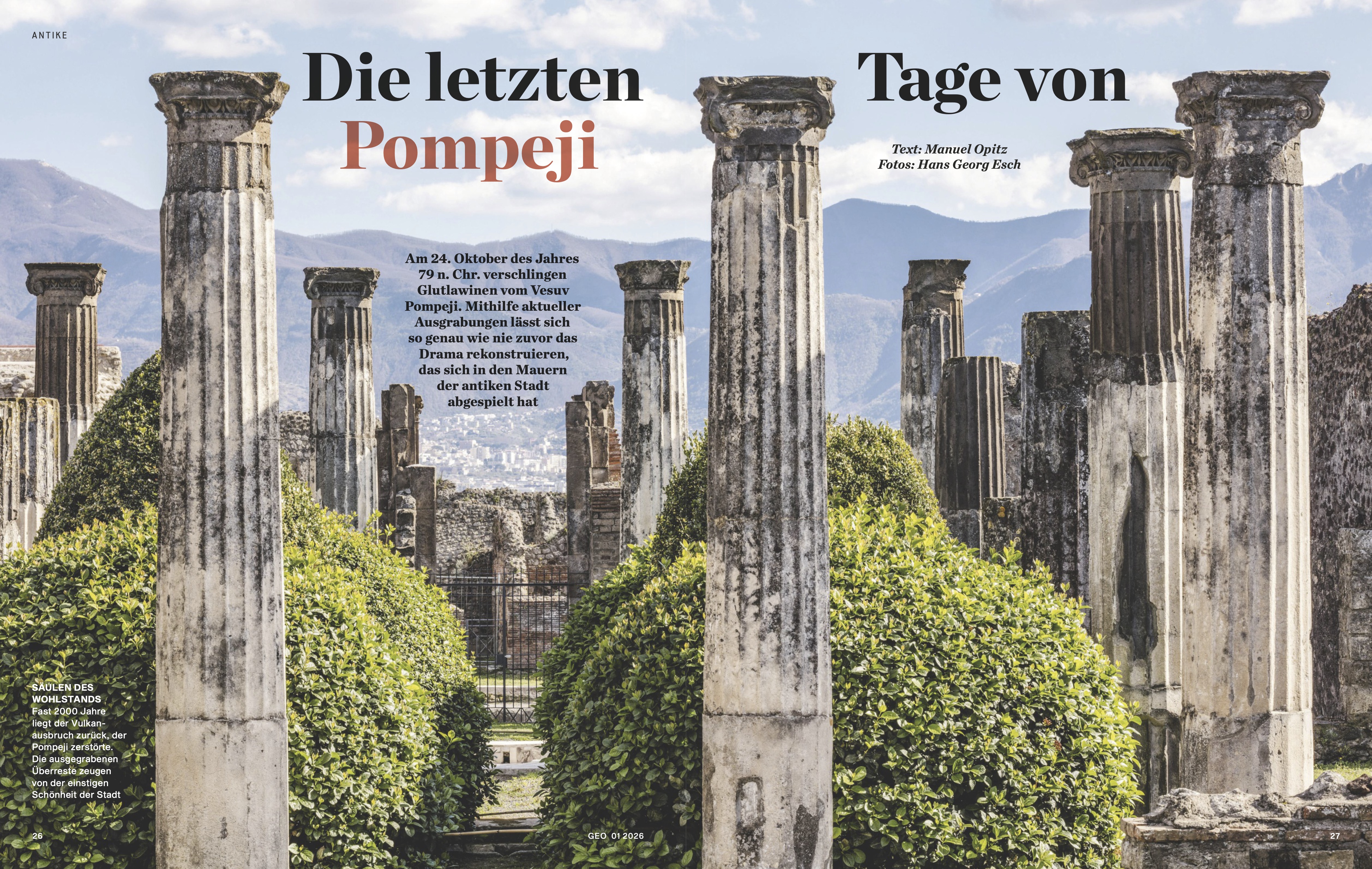 Die letzten Tage von Pomeji, Geo, Hans Georg Esch, 2026