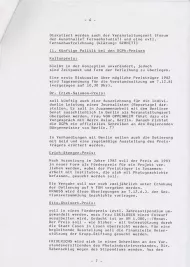 Auszug aus Protokoll der Klausurtagung in Königstein