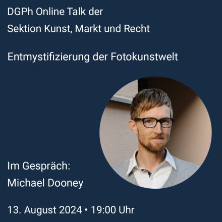 Sektion Kunst, Markt & Recht: Online Talk mit Michael Dooney