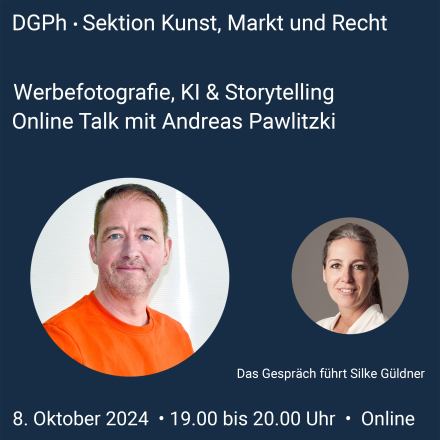 DGPh Online Talk mit Andreas Pawlitzki | Werbefotografie, KI & Storytelling 