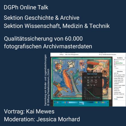 Qualitätssicherung von 60.000 fotografischen Archivmasterdaten. Online Vortrag