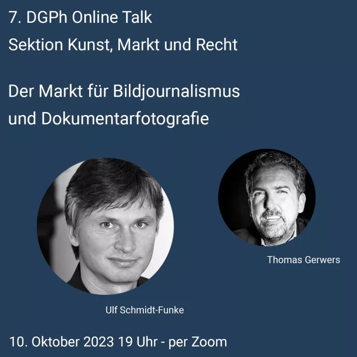 Online Talk der Sektion Kunst, Markt und Recht am 10.10.2023