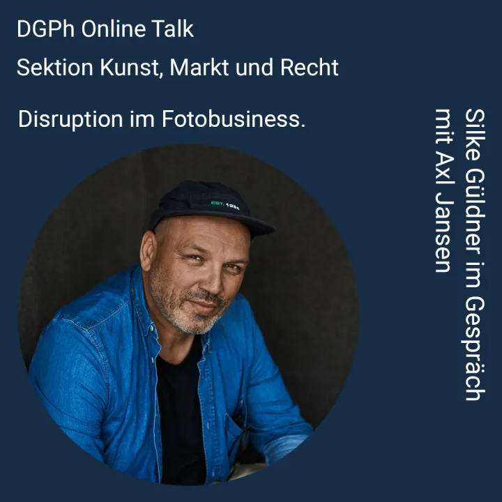 Online-Talk der Sektion Kunst, Markt und Recht am 8. April 2025, Porträt Axl Jansen. © Lukas Hardt