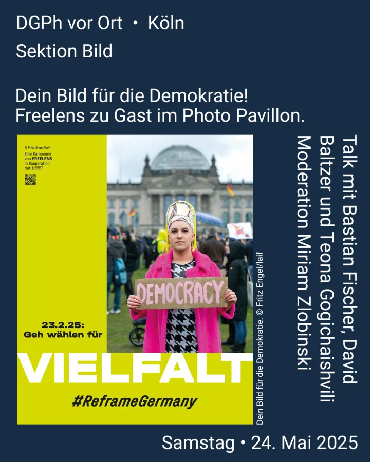 DGPh vor Ort: Dein Bild für die Demokratie - Talk mit Bastian Fischer, David Baltzer und Teona Gogichaishvili