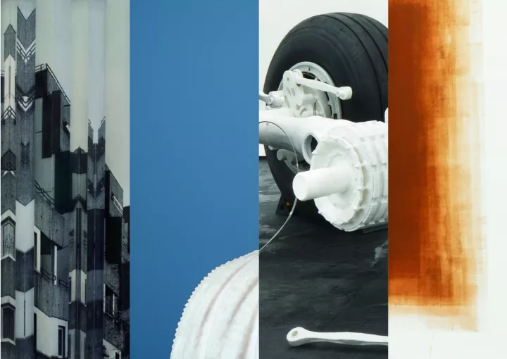 © Sinta Werner, „Geteilte Aufmerksamkeit II“ (Ausschnitt), 2023; Andrea Wilmsen, „B.ODE #10“ (Ausschnitt), 2019; Daniel Hölzl, „Grounded“ (Ausschnitt), 2022; Andreas von Ow, „300° haben wir noch Zeit“ (Ausschnitt), 2014 © Sinta Werner, „Geteilte Aufmerksamkeit II“ (Ausschnitt), 2023; Andrea Wilmsen, „B.ODE #10“ (Ausschnitt), 2019; Daniel Hölzl, „Grounded“ (Ausschnitt), 2022; Andreas von Ow, „300° haben wir noch Zeit“ (Ausschnitt), 2014