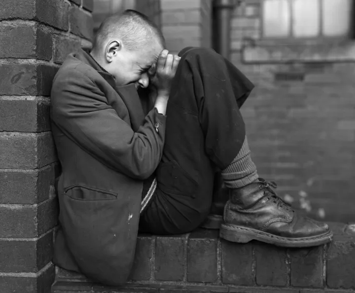 Youth on Wall, Jarrow, Tyneside, 1975 © Chris Killip Photography Trust/ Magnum Photos