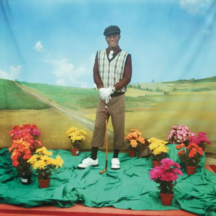 Samuel Fosso, Le golfeur (The Golf Player), 1997. © The artist. Courtesy the artist, The Walther Collection, and Jean-Marc Patras, Paris.