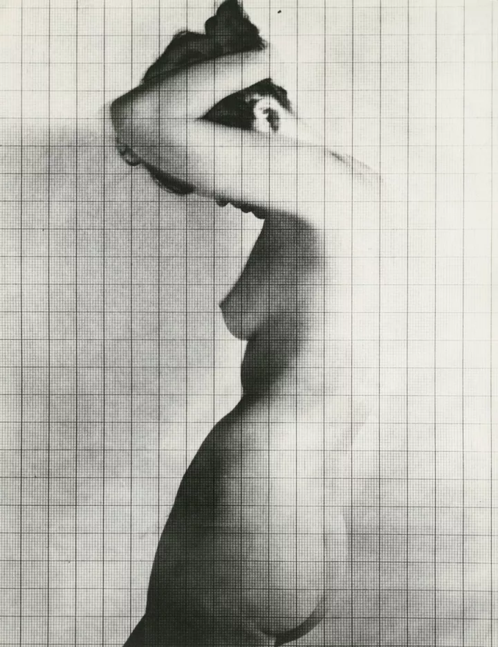 Erwin Blumenfeld: Nude Under Grid, New York, 1950 © 2019 The Estate of Erwin Blumenfeld, courtesy Howard Greenberg Gallery, NYC