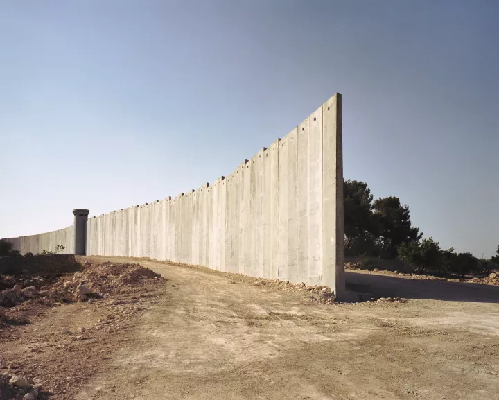 das ende eine der in Bethlehem gebauten Wände zur trennung des Gaza Streifen