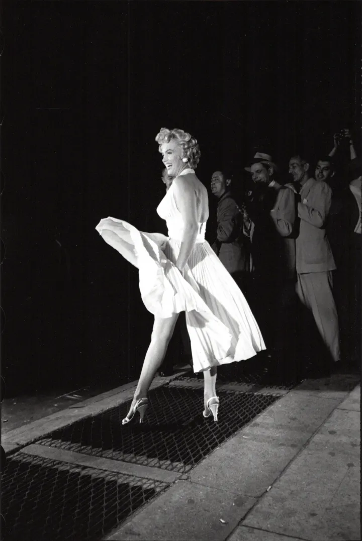 © Elliott Erwitt, Marilyn Monroe during the making of The Seven Year Itch, New York City, 1954