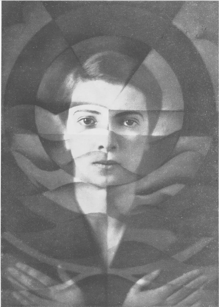 Yva, Futuristisches Selbstbildnis, Mehrfachbelichtung, 1926 © Das Verborgene Museum