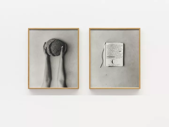 © Tarrah Krajnak, Rock of Two Mothers / Rock That Bruises, 2022, Gelatin Silver Prints, diptych, each 60,9 x 50,8 cm, signed and dated, © Tarrah Krajnak, Rock of Two Mothers / Rock That Bruises, 2022, Gelatin Silver Prints, diptych, each 60,9 x 50,8 cm, signed and dated,