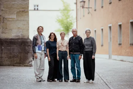Jury Deutscher Fotobuchpreis 2026. v.l.n.r: Prof. Prof. Lotte Reimann, Uta Kop, Laura Ettel, Hans-Michael Koetzle, Dr. Katharina Günther. © Susanne Suttner, Schwandorf