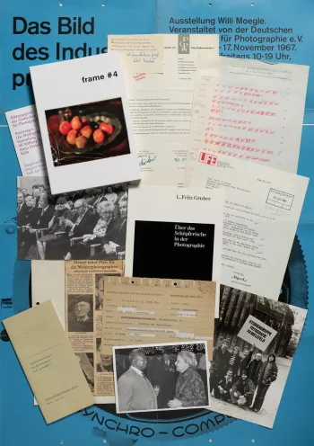 Collage mit Dokumenten aus dem Archiv der DGPh. Foto: Niklas Rausch