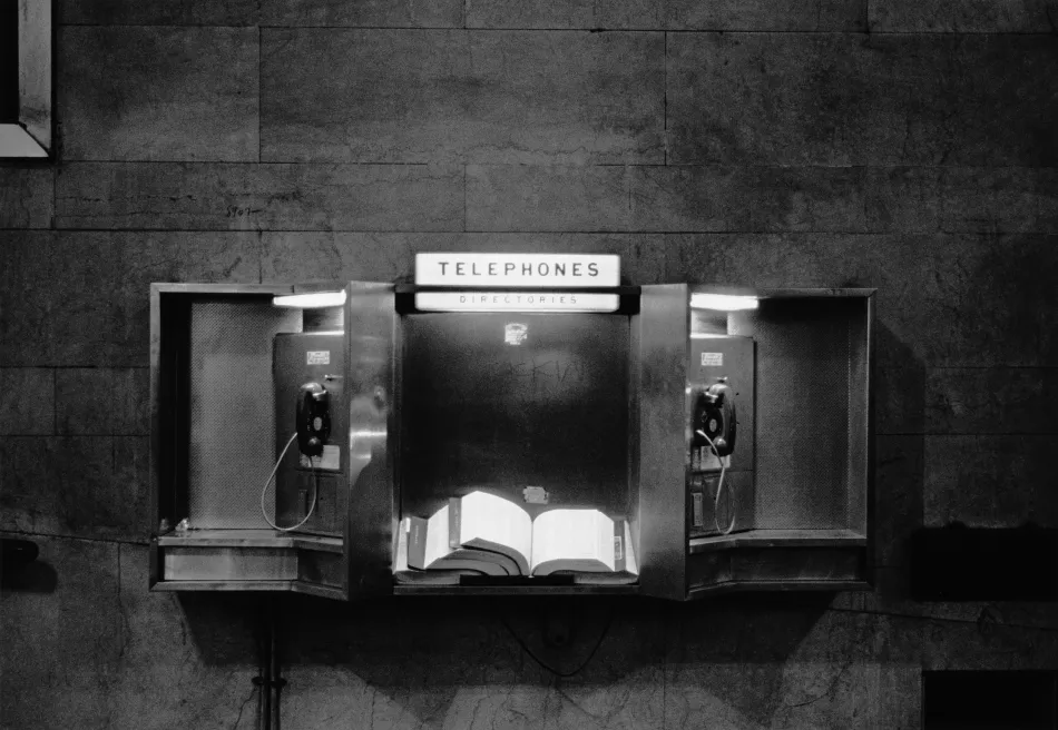 Telephone, New York 1969 © Archiv Timm Rautert, Museum Folkwang, Essen