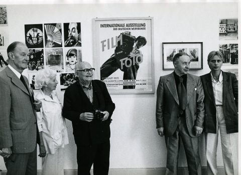 Ausstellung Film und Foto der 20er Jahre, Muesum Folkwang, U. Eskildsen mit Werner Rhode, Umbo, Gertrud Arndt, 1979. (Foto: Museum Folkwang)