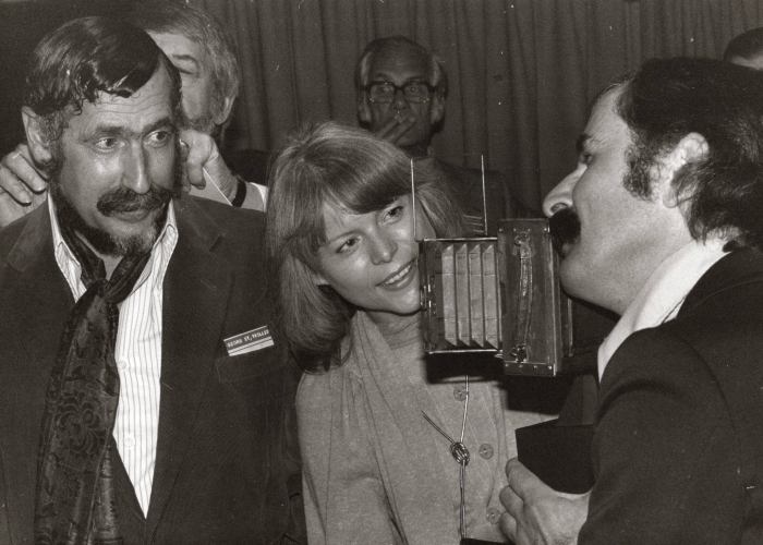 Preisverleihung, links Georg Stefan Troller, rechts Carl-Franz Hutterer