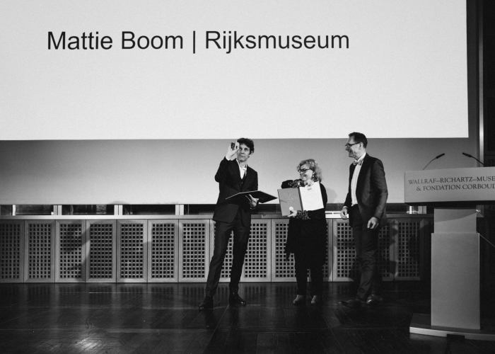 DGPh Photography Awards 2025. Hans Rooseboom (Rijksmuseum), Mattie Boom, Roy Hessing (gf. Vorstand DGPh) © Alwin Maigler