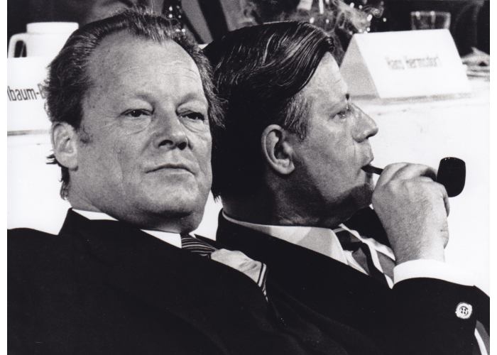 © Barbara Klemm, Willy Brandt und Helmut Schmidt, 1973