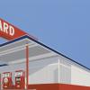 Ed Ruscha. Standard Station, Ten-Cent Western Being Torn in Half. 1964. Oil on canvas. Private Collection, Fort Worth. © Edward Ruscha. Photo © Evie Marie Bishop, courtesy of the Modern Art Museum of Fort Worth